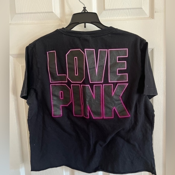 PINK Victoria's Secret Tops - Victoria Secret, Love Pink, size xsmall/small Oversized pocket cropped t-shirt